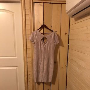 St. John lavender tweed dress